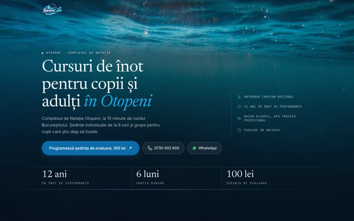 Site-ul acsswimlab.ro
